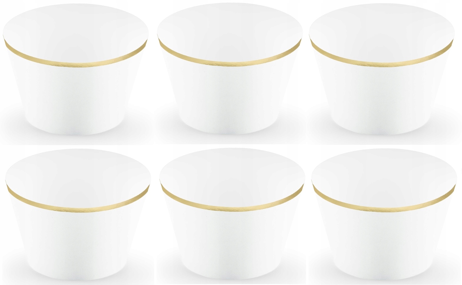 

Papilotki osłonki na Muffiny Muffinki Białe 6szt