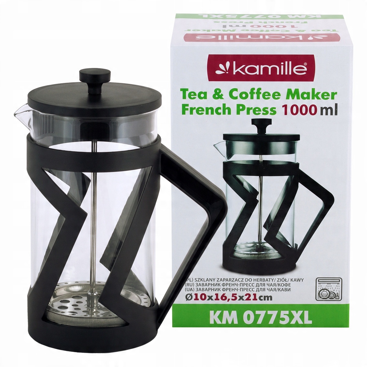 

Szklany Zaparzacz do Herbaty Kawy 1000 ml Kamille