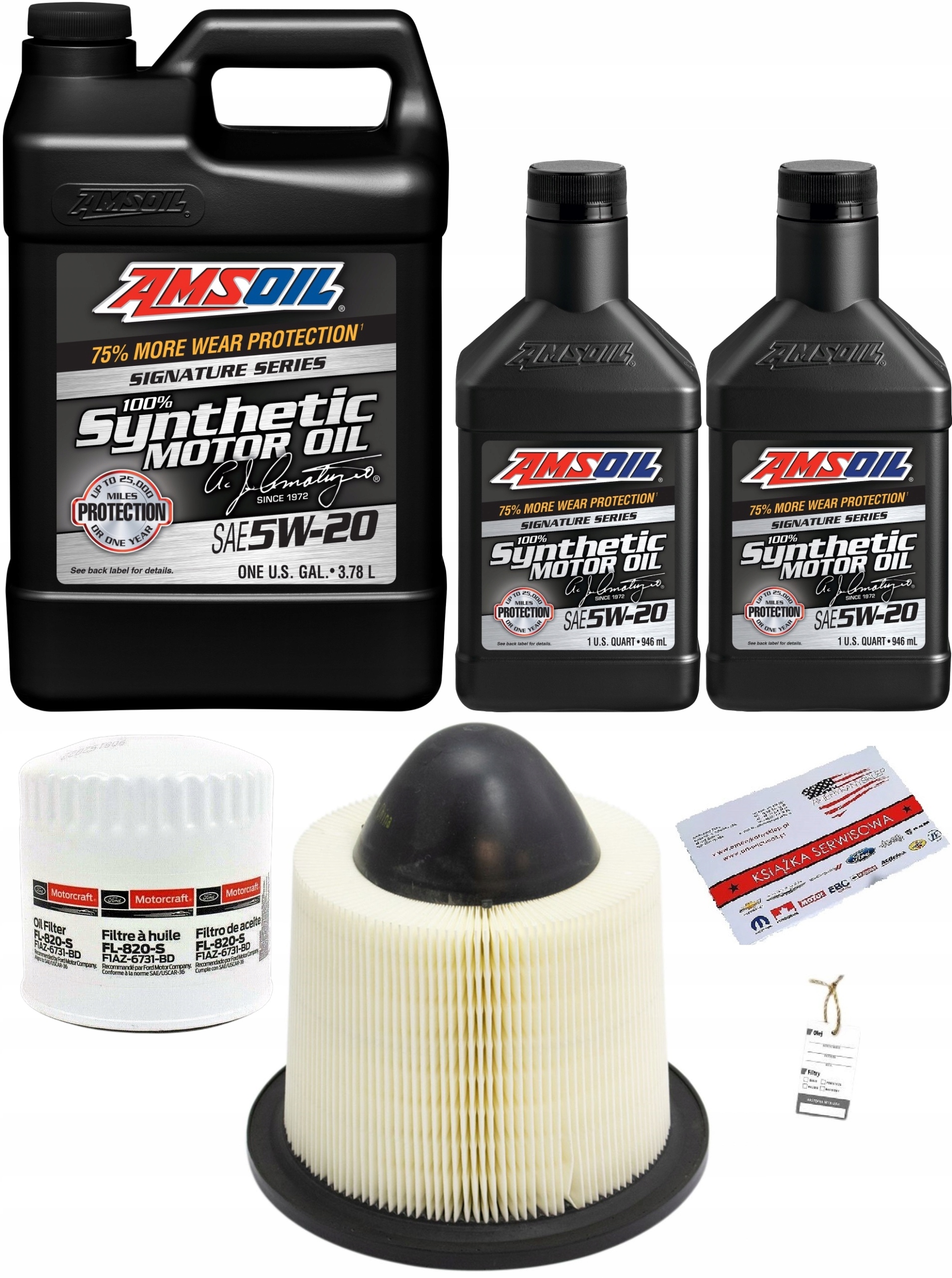 AMSOIL 5W20 + FILTRY FORD EXPEDITION 5,4L 97-04