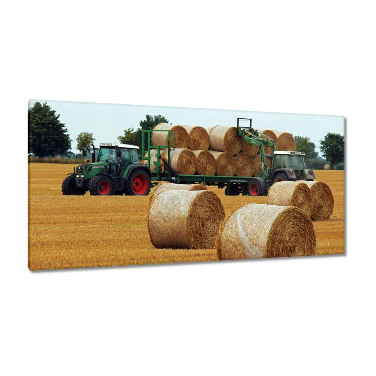 

Obrazy 115x55 Żniwa Słoma Bele Traktory