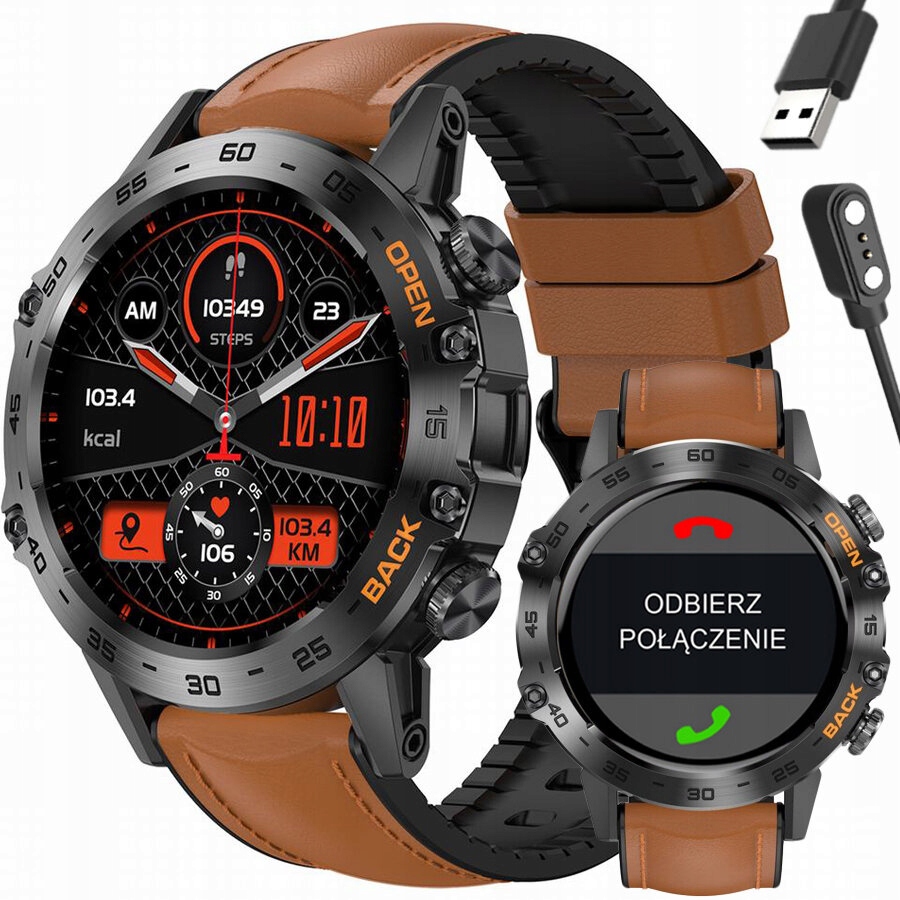Smartwatch Pánsky Gravity GT9-7 Uskutočňovanie Hovorov, Tlakomer Hra