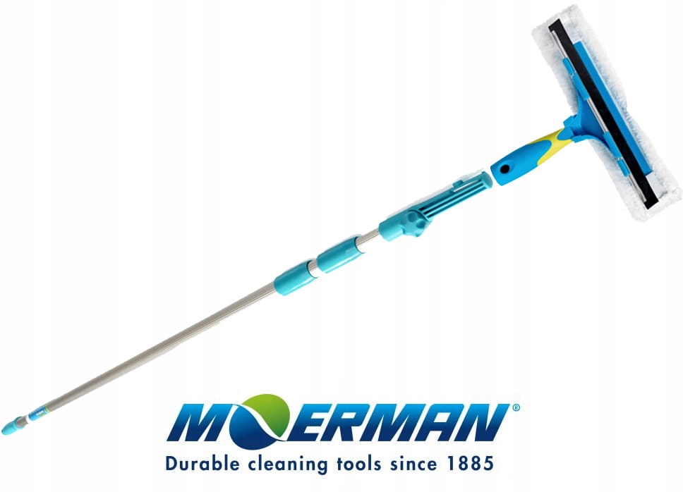 Stěrka na mytí fotovoltaiky 25 cm s tyčí 2 m (2x1M) Moerman