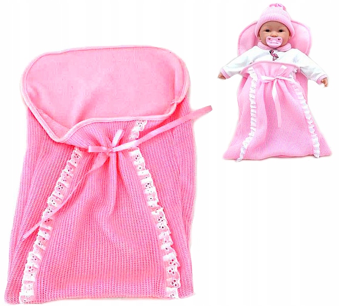 ŚPIWOREK dla lalki BABY bobas BORN BECIK rożek