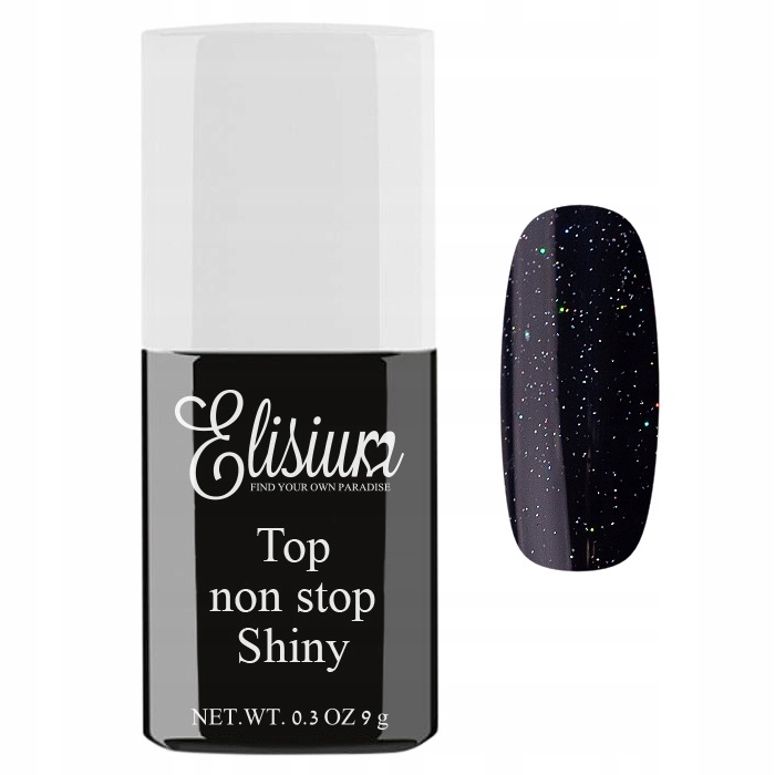 Elisium Top Coat top do lakierów Non Stop Shiny 9g
