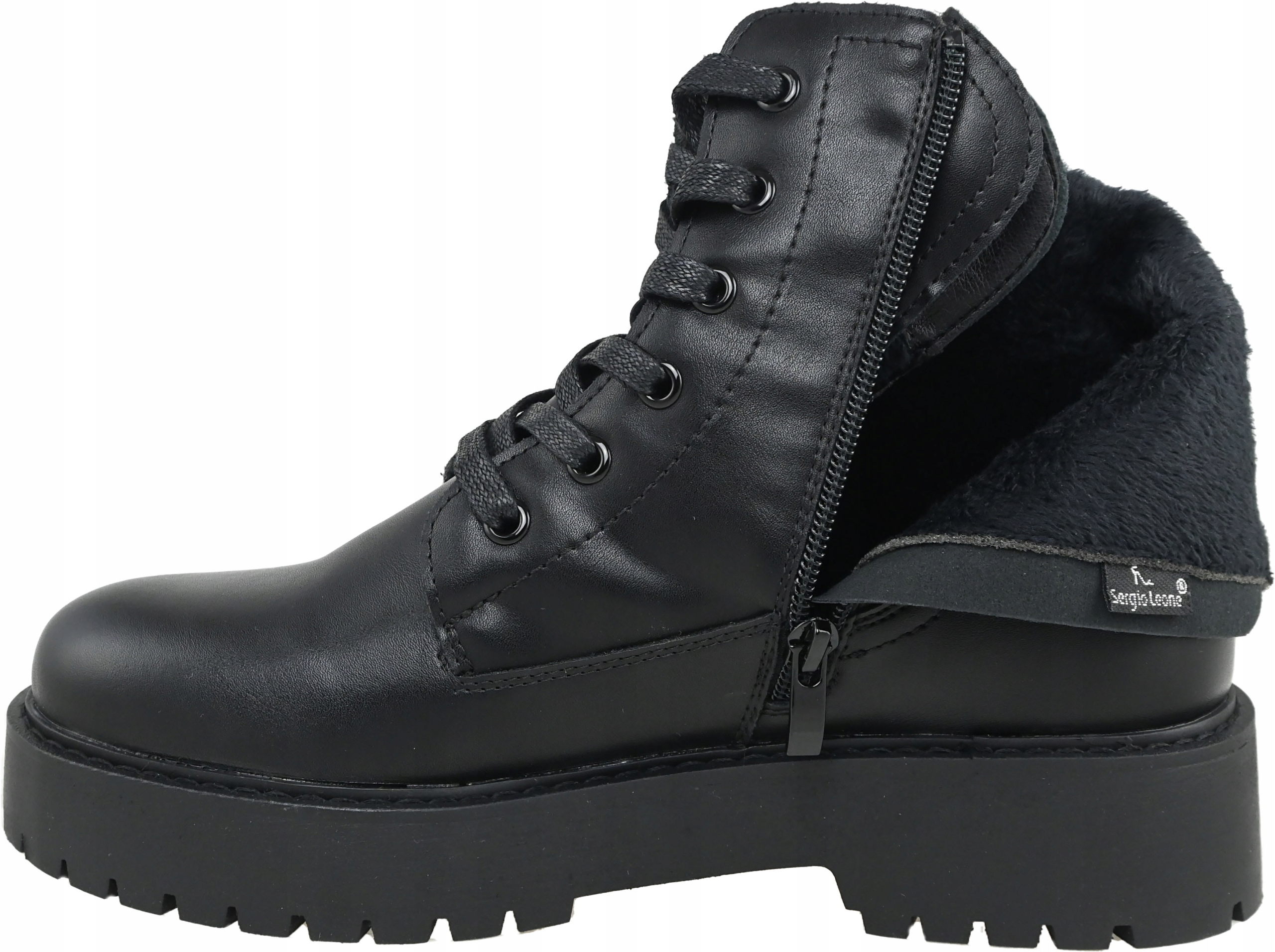 WORKERY TRAPERY SERGIO LEONE TR 759 BLACK PU R.38 Kolor czarny