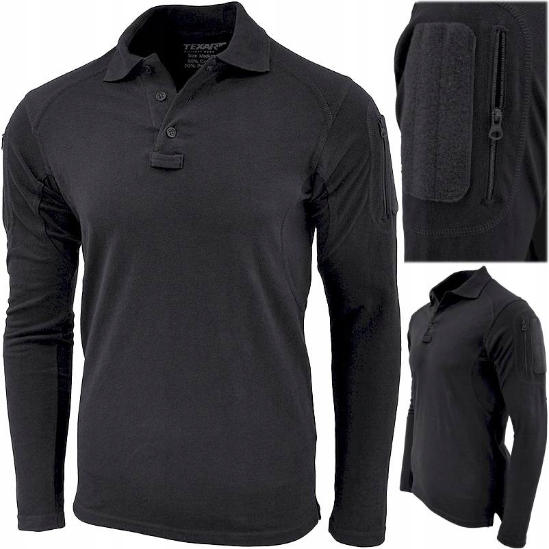 Bluza Wojskowa Taktyczna Koszulka Polo Texar Elite Pro Czarna r. L