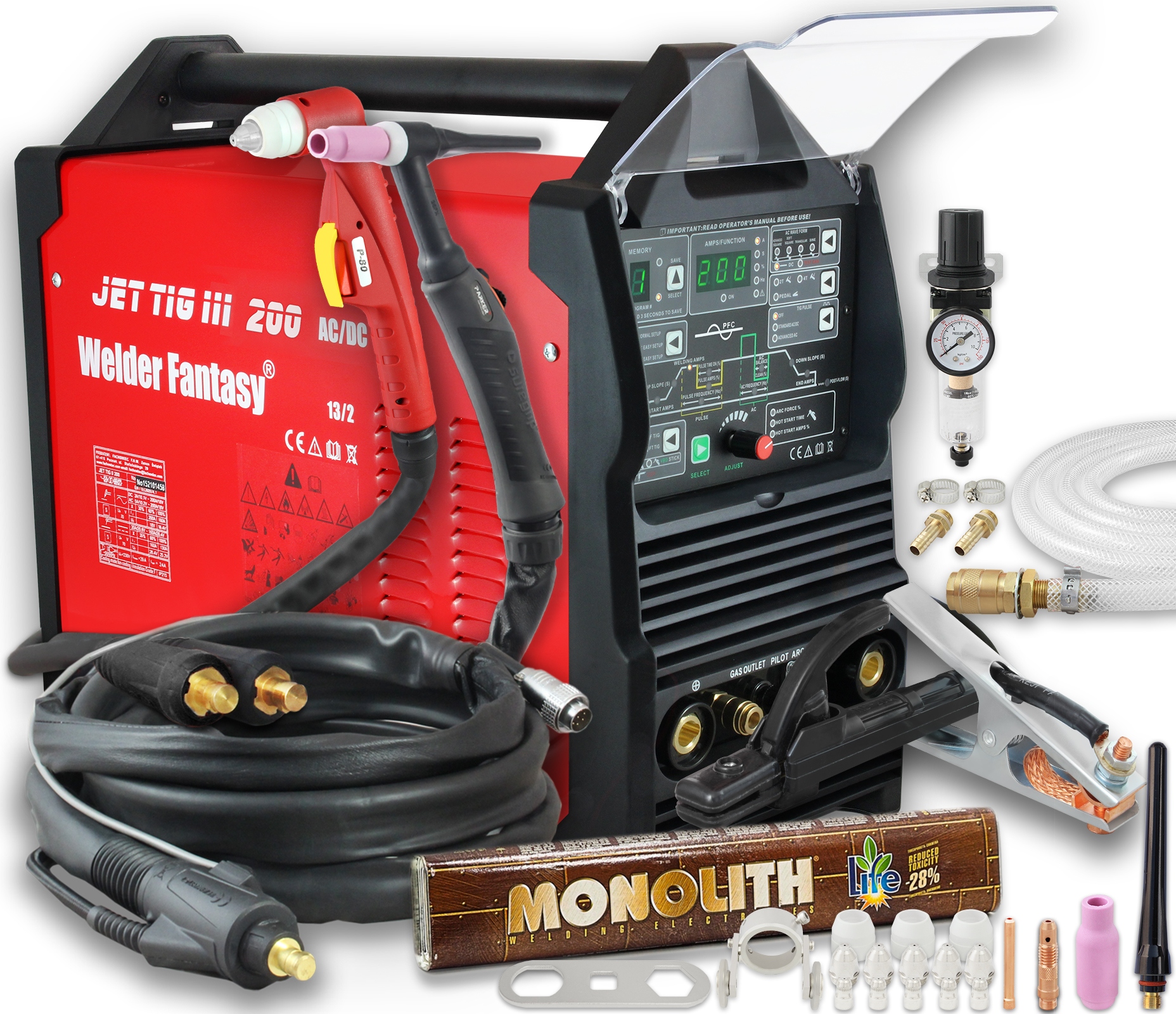 Tig spawarka Jet III 200 Ac/dc Plazma elektroda