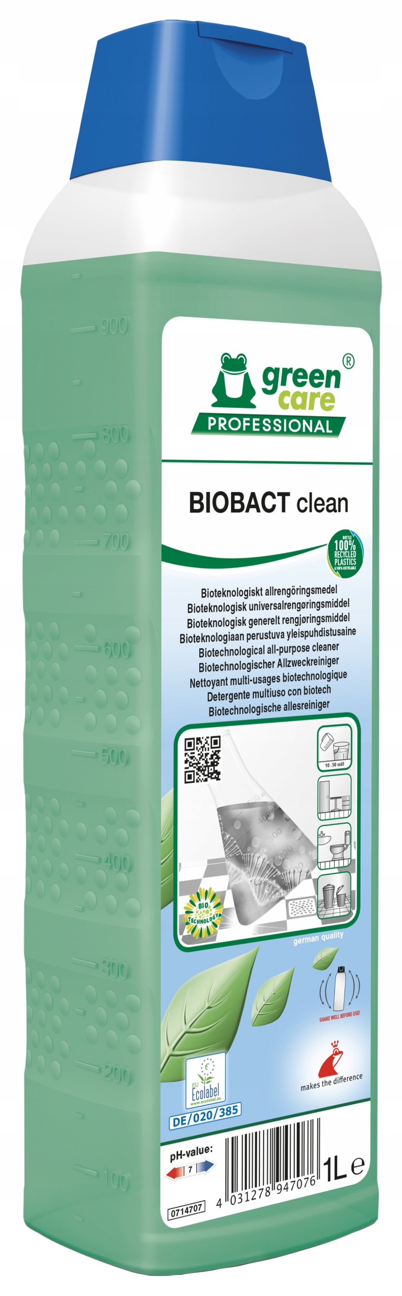Biotechnologický univerzální čisticí přípravek Biobact Clean 1 l