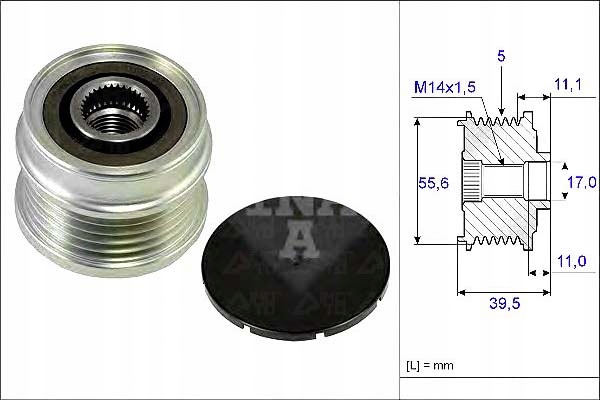 Ina Pásové Kolo Alternátoru Volvo Asistent řidiče #28