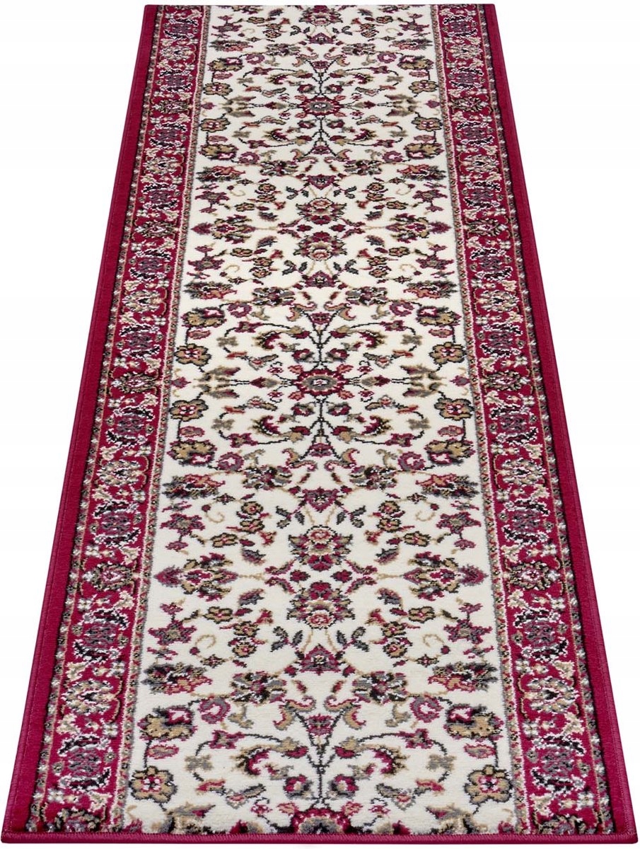 Behúň tradičný 80x450 cm, čerešňovo krémový, klasický s mäkkými vlasmi