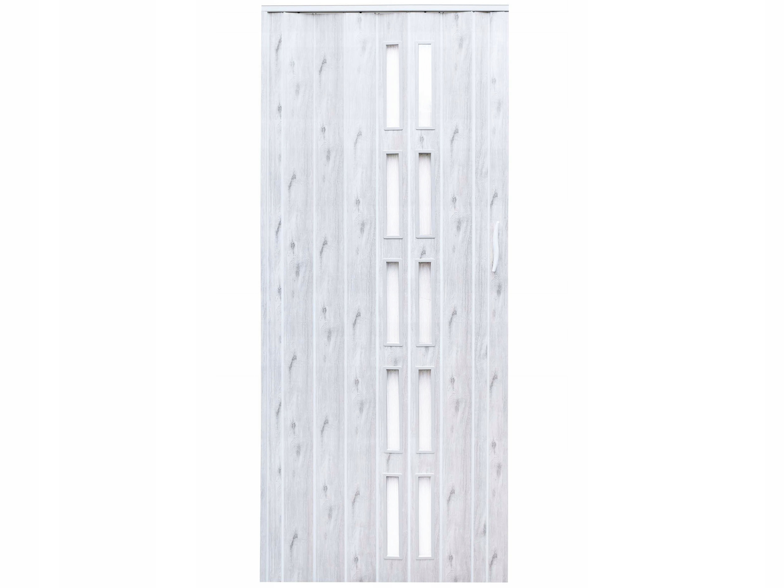 DRZWI HARMONIJKOWE PRZESUWNE DĄB ALASKA 005S 80 cm Szerokość drzwi 80 cm
