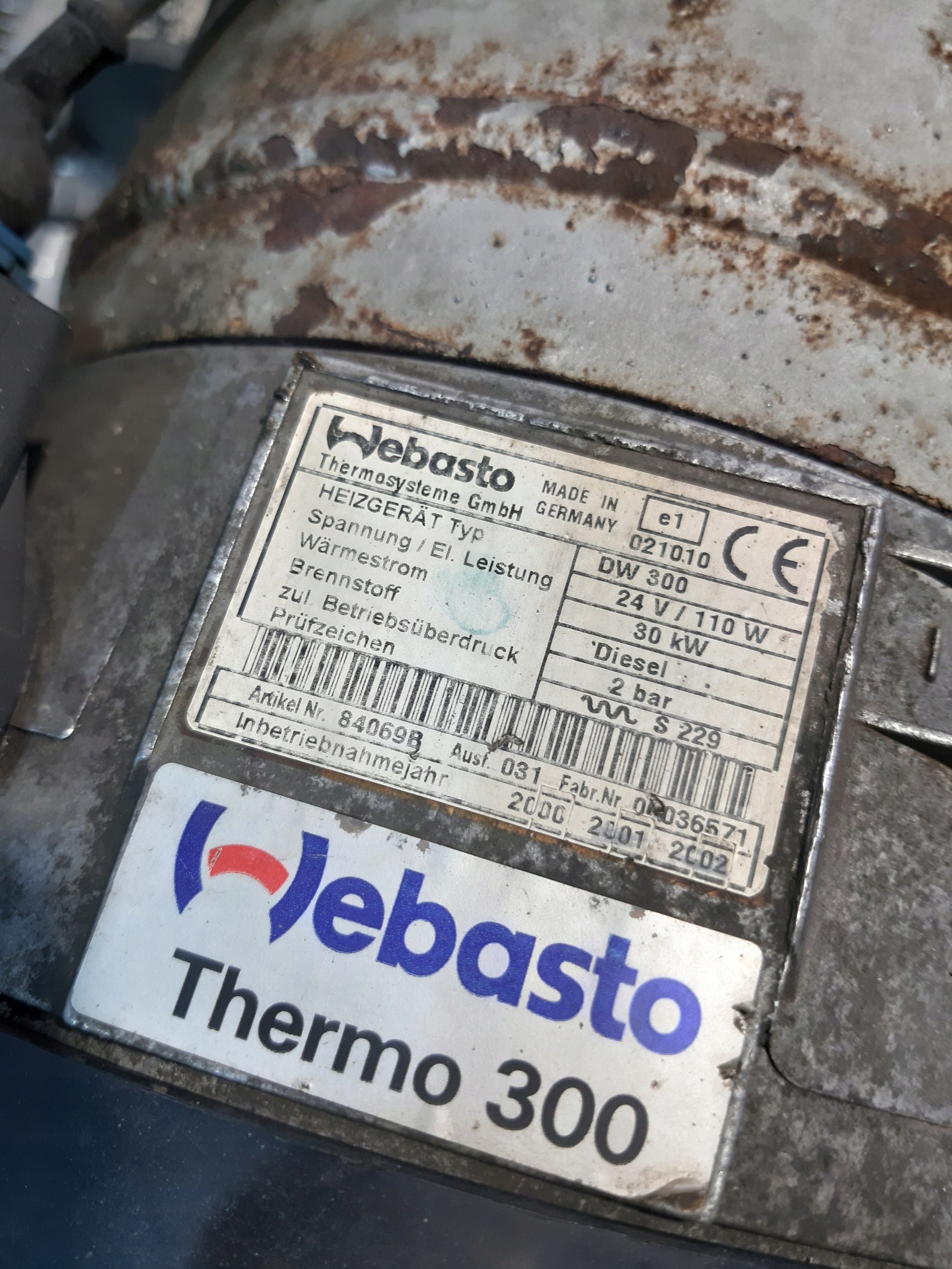 WEBASTO webasto THERMO 300 DW300 30KW