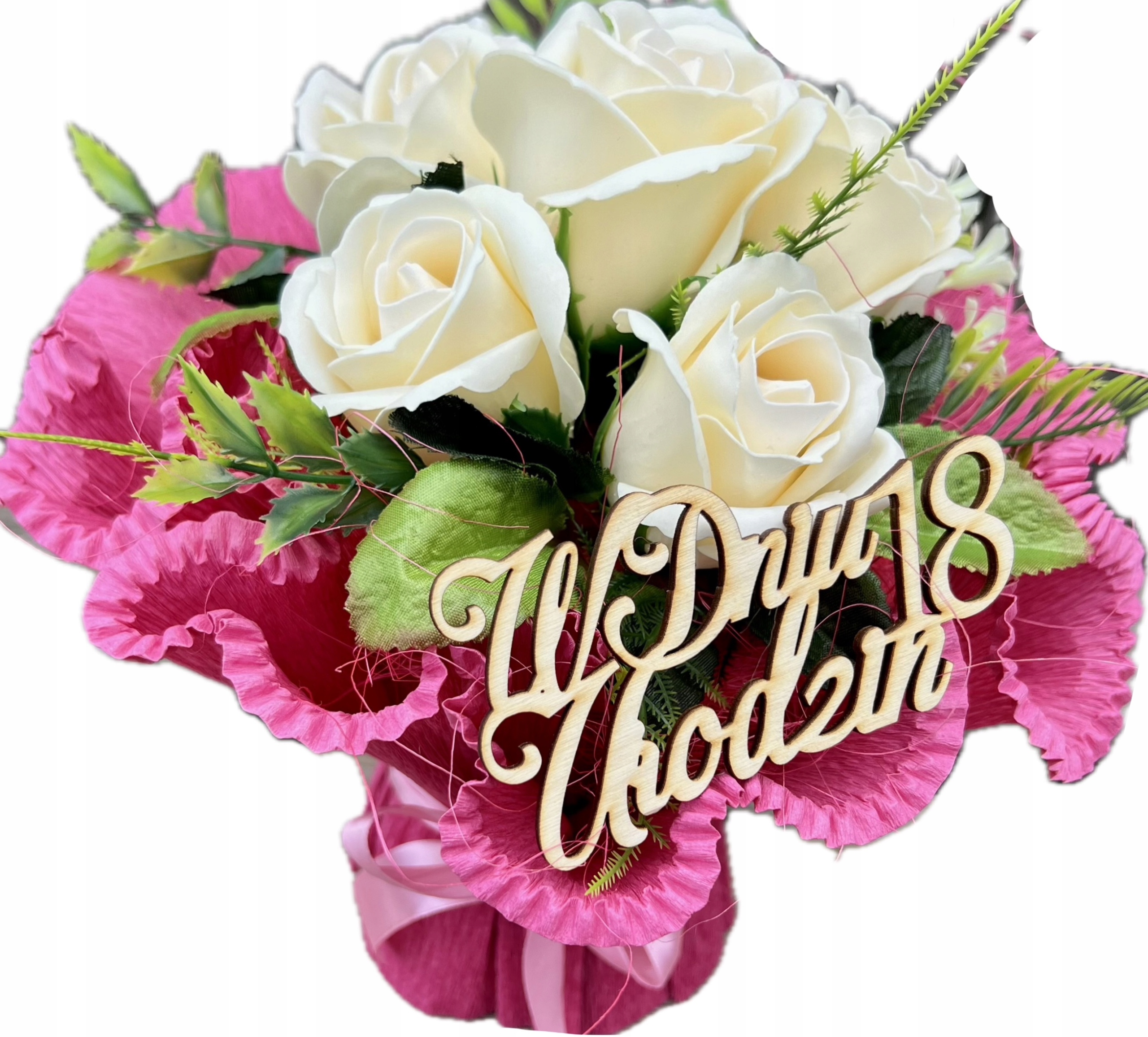 Bukiet Mydlany z Ręczników Kwiaty Róże Mydlane na 18 Urodziny