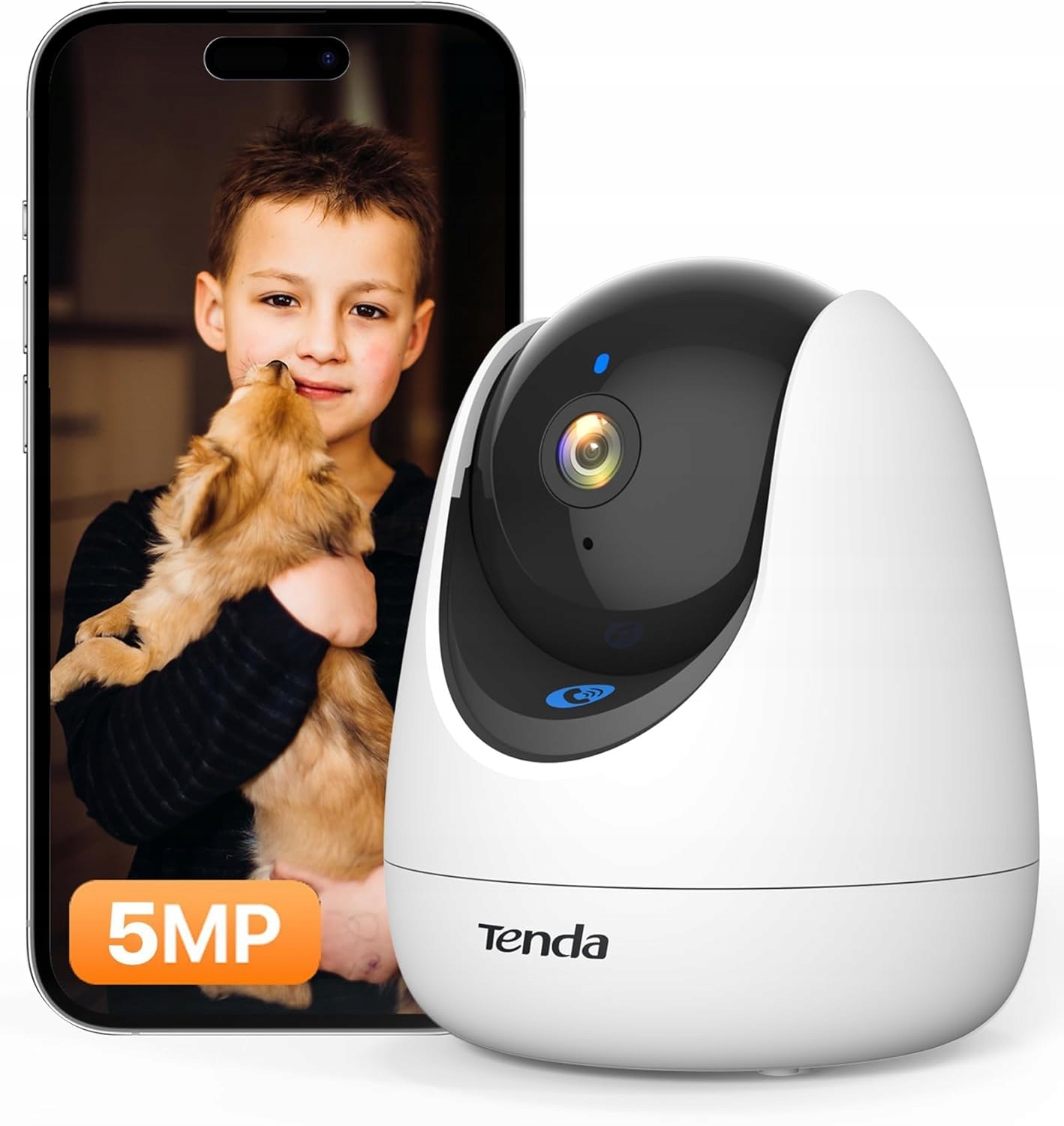 Wifi Vnitřní Kamera 5MP 360 Stupňů Obousměrné Audio Noční Vidění Detekce Pohybu