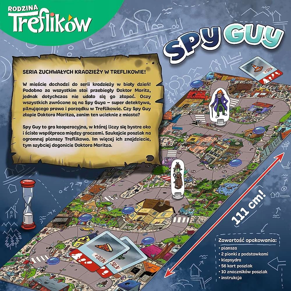 SPY GUY GRA PLANSZOWA RODZINNA DETEKTYWISTYCZNA 5+ Wydawca Trefl