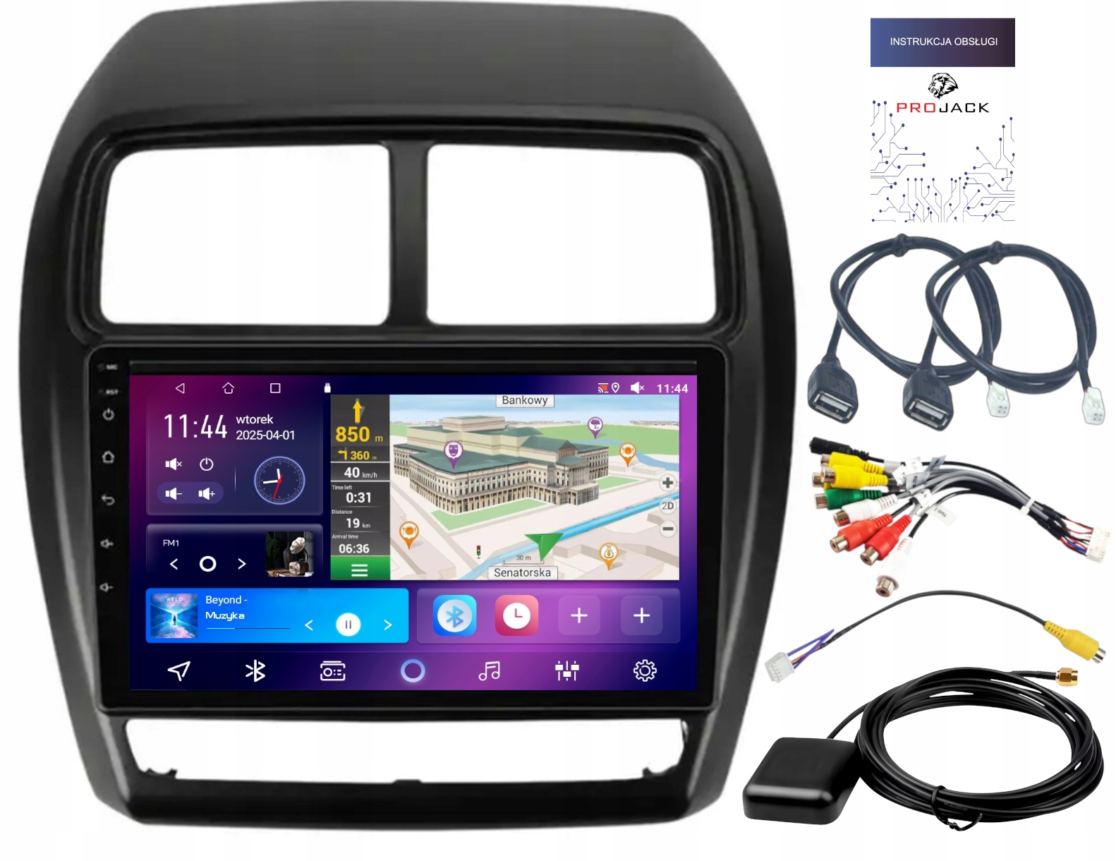 Autorádio Carplay Mitsubishi Asx 2016-2022 Wifi Android 4GB 64GB