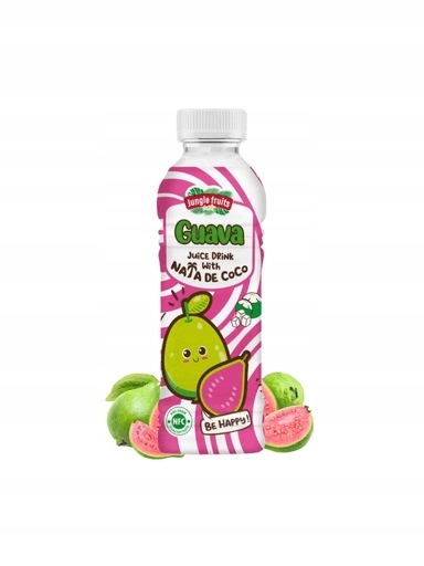 Levně 13 x Jungle Fruits Nápoj s Nata De Coco Guava 450 ml