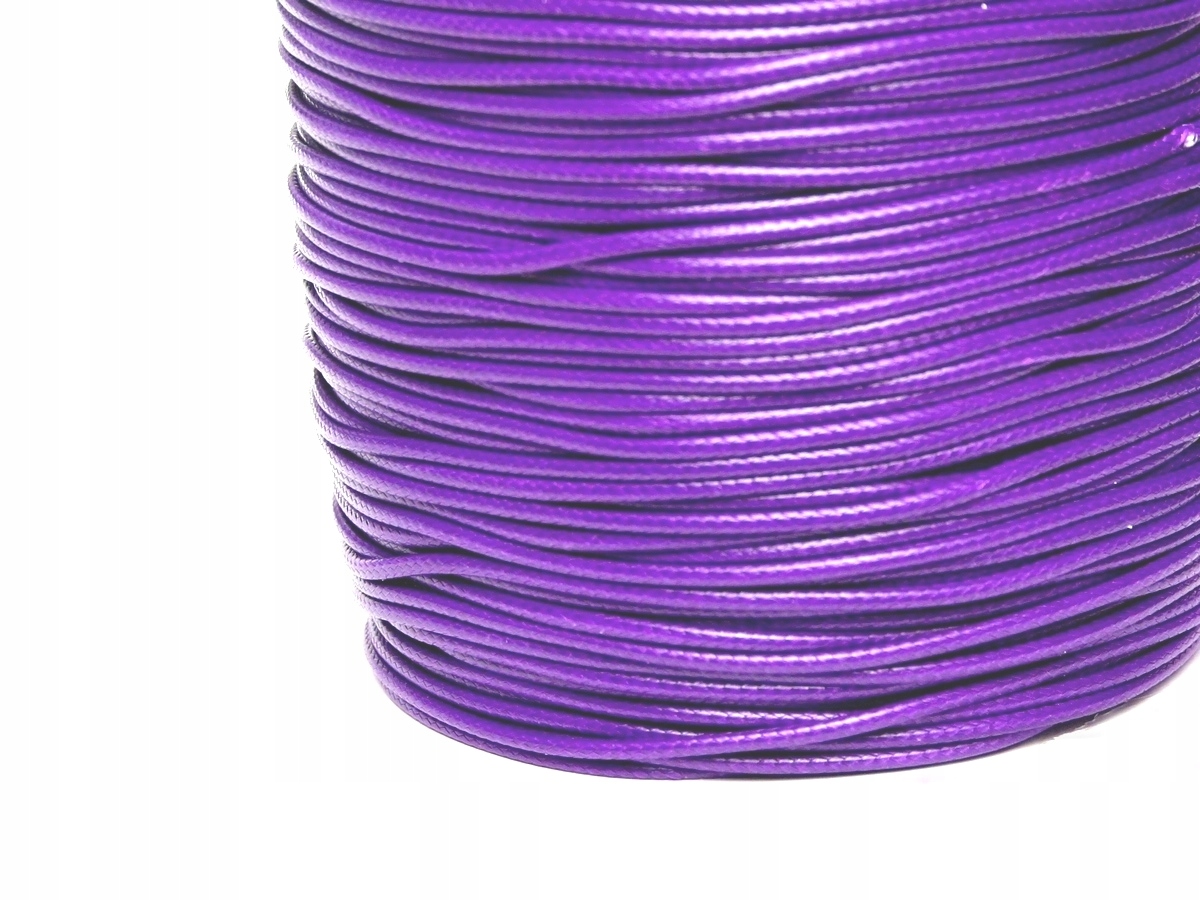 Szw36 Sznurek Extra woskowany Topliwy 1mm 3m fiol