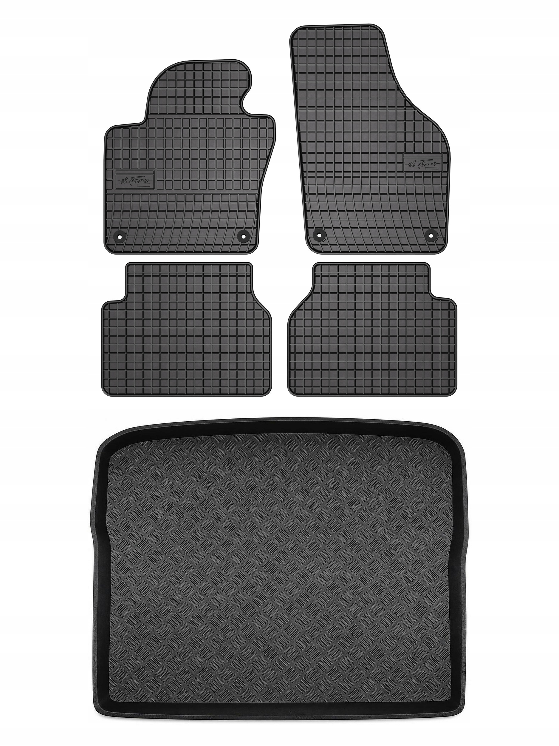Gumové koberce SolidPRO rohož do kufru pro: Volkswagen Tiguan I 2007-2015