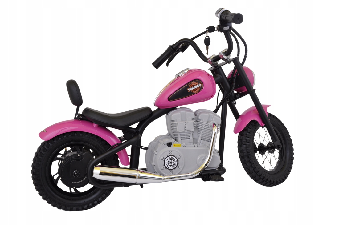 Mocny motor Harley Wide Glide Różowy 36V Air do 80kg nawet 23 km/h!