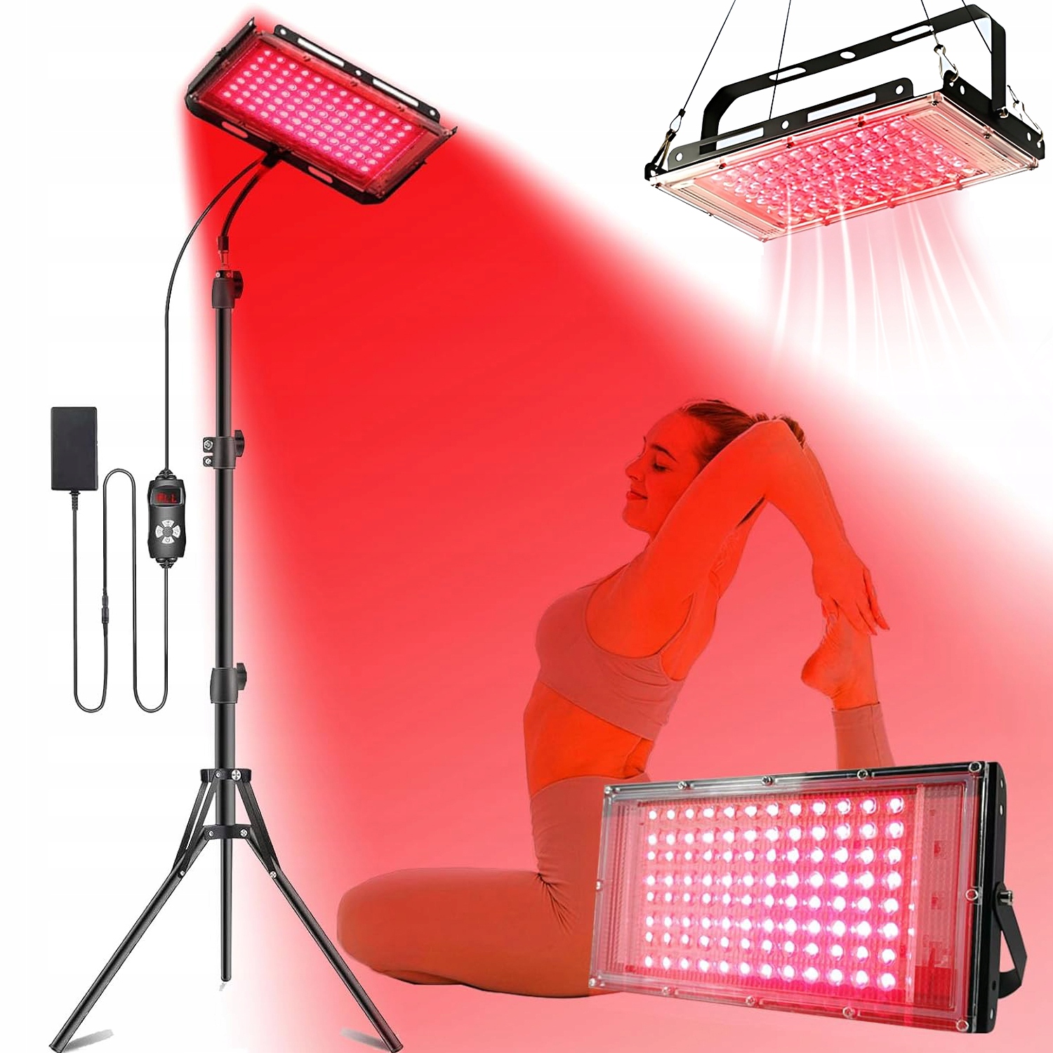 Lampa Regulowana Terapeutyczna Led Na Podczerwień Z Funkcją Timera