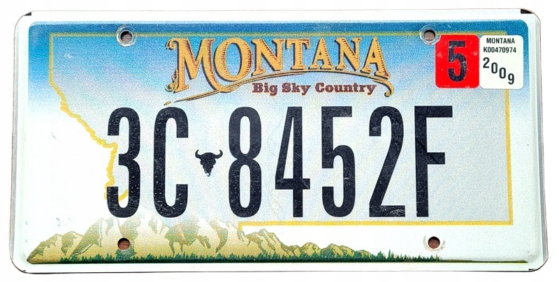 Montana - tablica z USA dla kolekcjonera