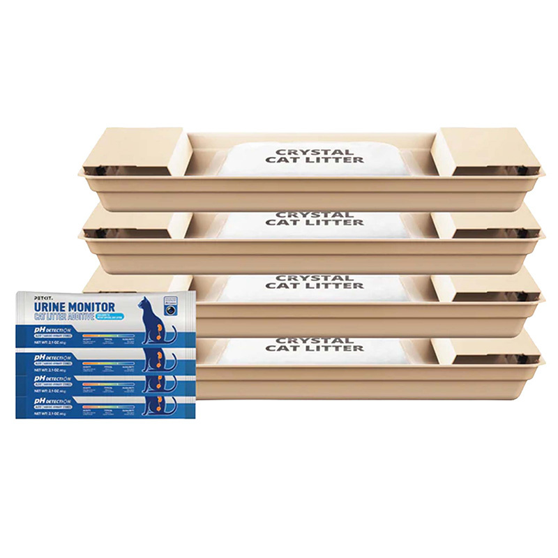 Zestaw 4 Szt Żwirków Do Kuwety Petkit Purobot Crystal Duo Paski Testowe Ph