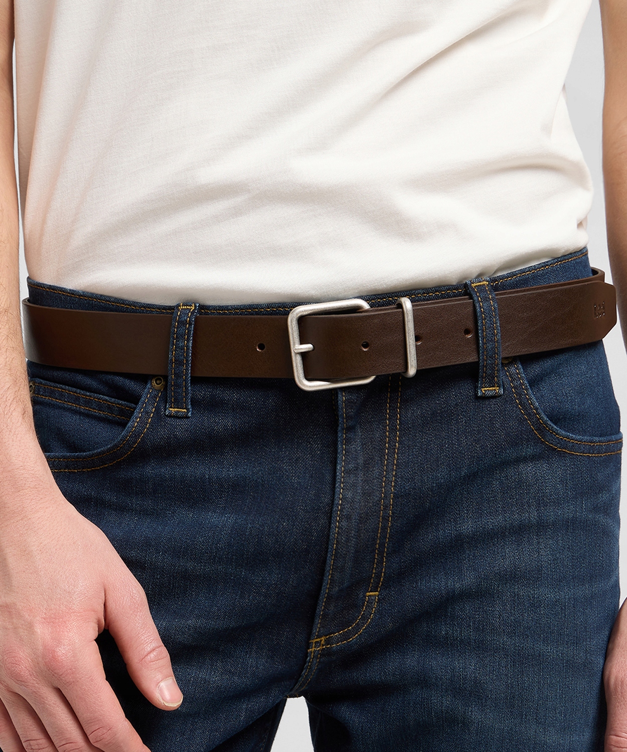 Pásek Lee Casual Belt 112372689 Dark Brown 105