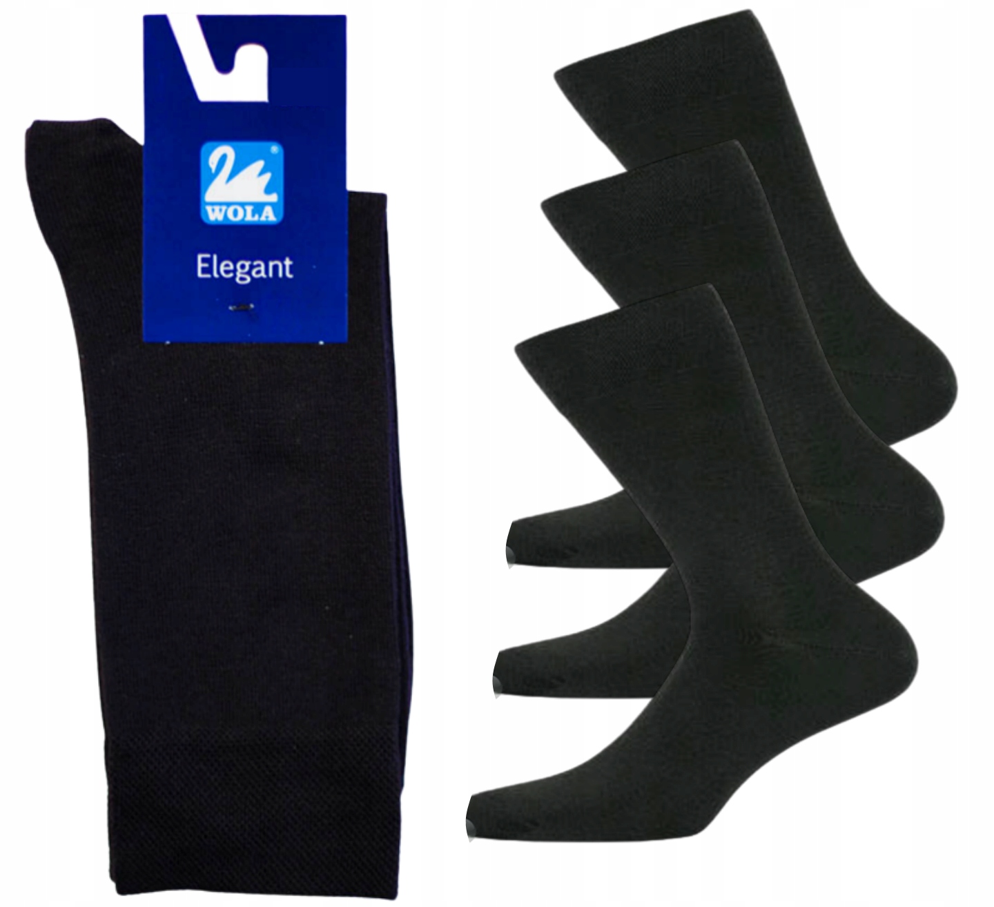 

Skarpety męskie Elegant Wola 3-PAK czarne 39-41