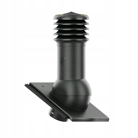 Větrací komín fi125 Střešní taška HiVent Creaton Kapstadt Planar Grafit