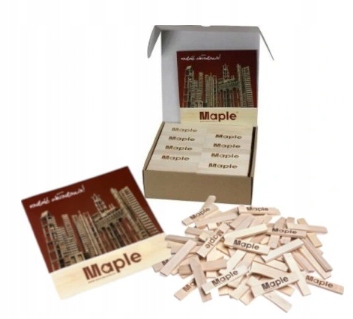 

Drewniane Klocki Maple Edukacyjne Ecopak 300 Szt.