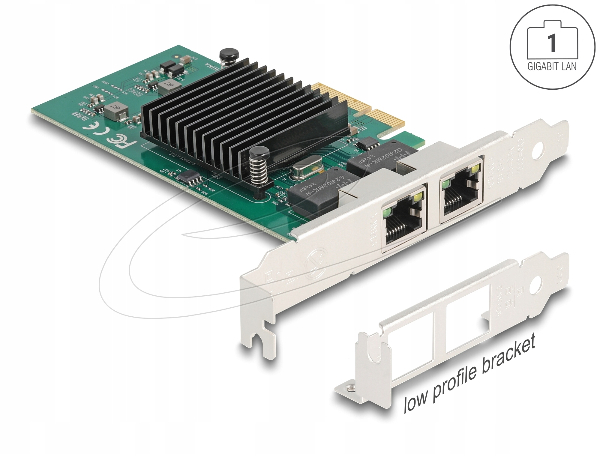 DeLOCK 89021 karta sieciowa Wewnętrzny Ethernet 1000 Mbit/s