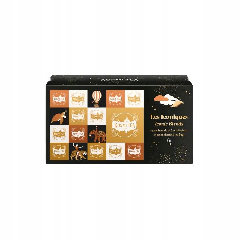 Kusmi Tea Zestaw Ikonicznych Mieszanek w Kopertach 2025 Noël 24 saszetki