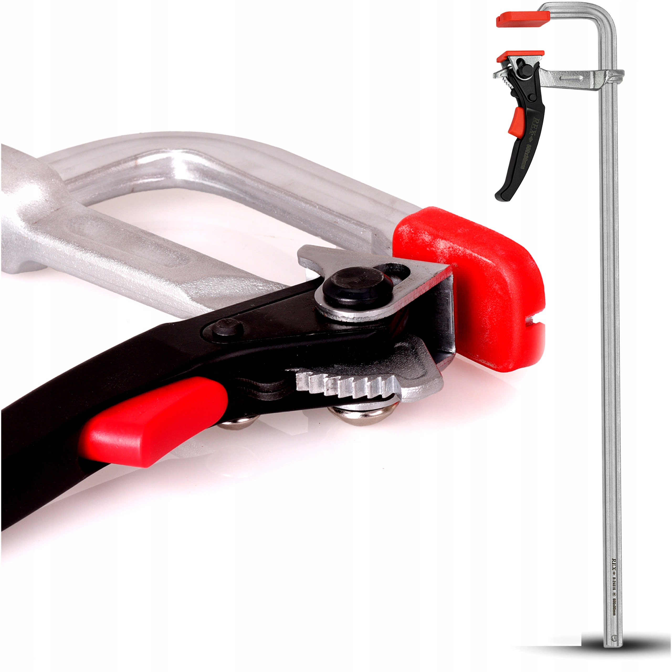 Truhlářská Zámečnická Svěrka 600x80 mm Svařovací Kovaná Automatická Západka