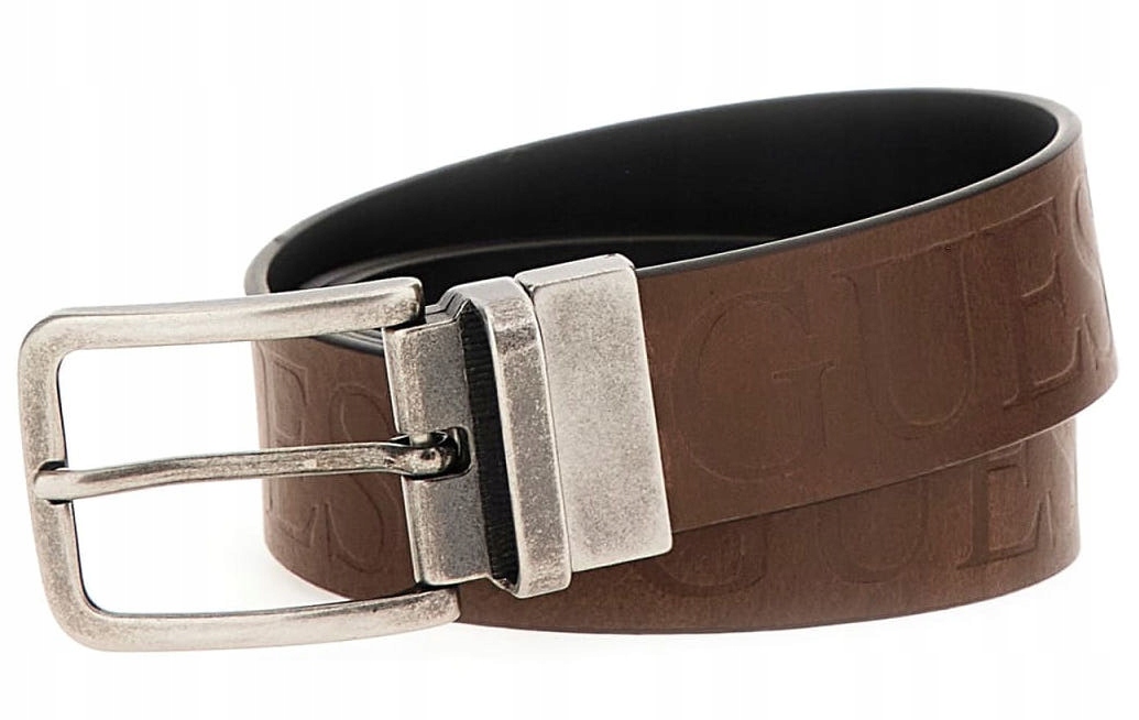 Guess Pánský Hnědý Černý Pásek M