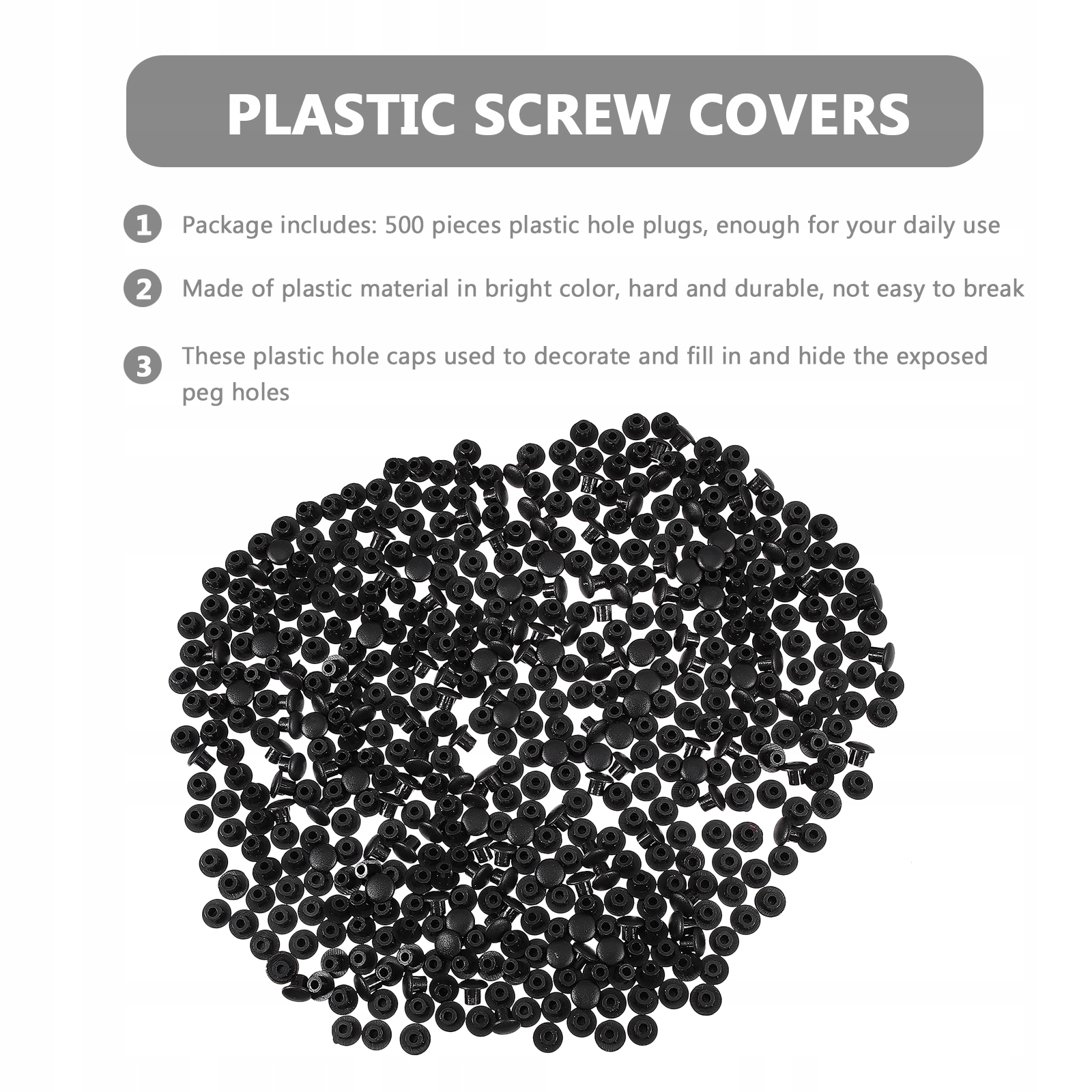 ZAŚLEPKI Z TWORZYWA SZTUCZNEGO AKCESORIA MEBLOWE ŚRUBA Marka bez marki