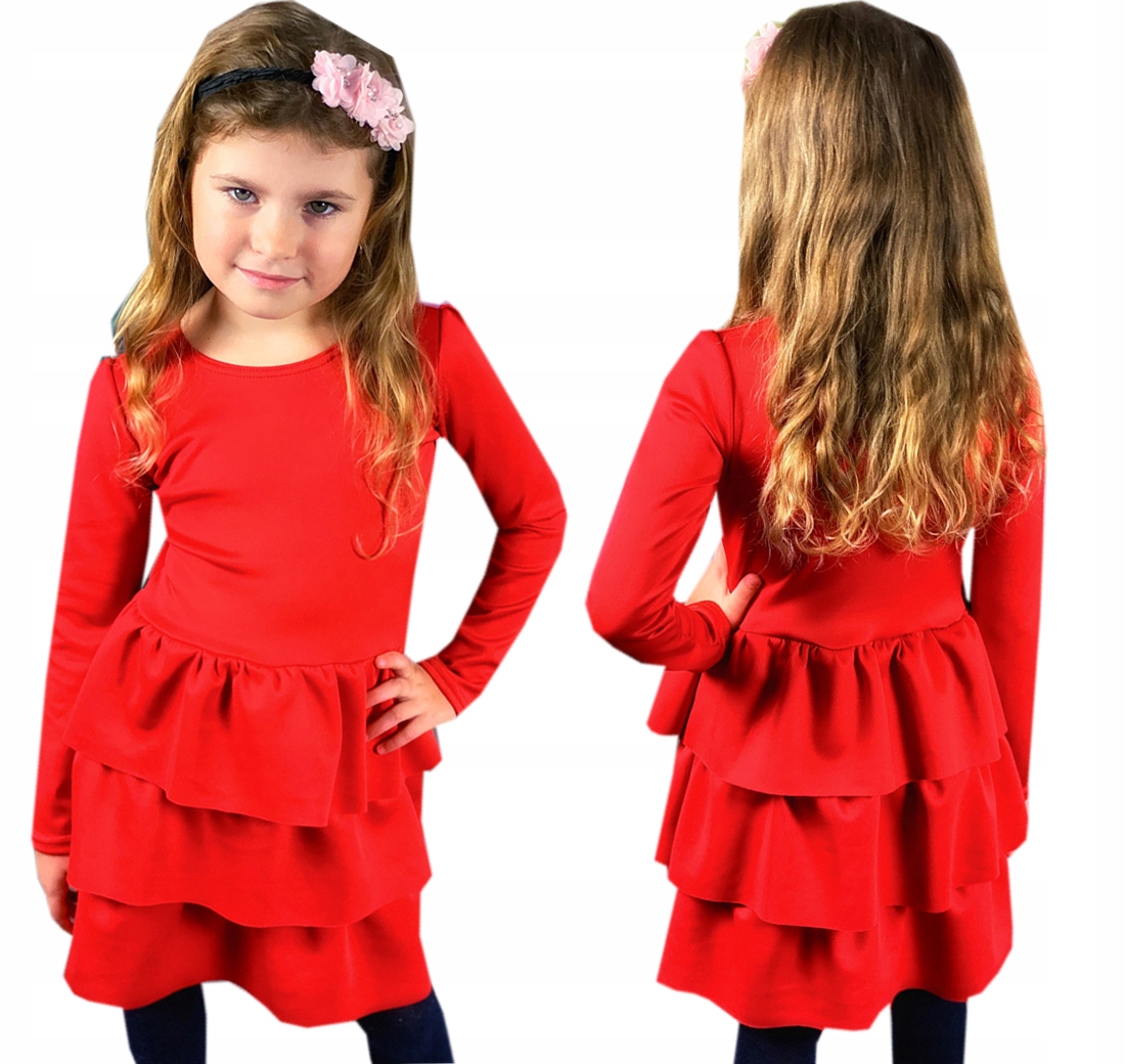 

Adori - Elegancka sukienka Falbany - 140