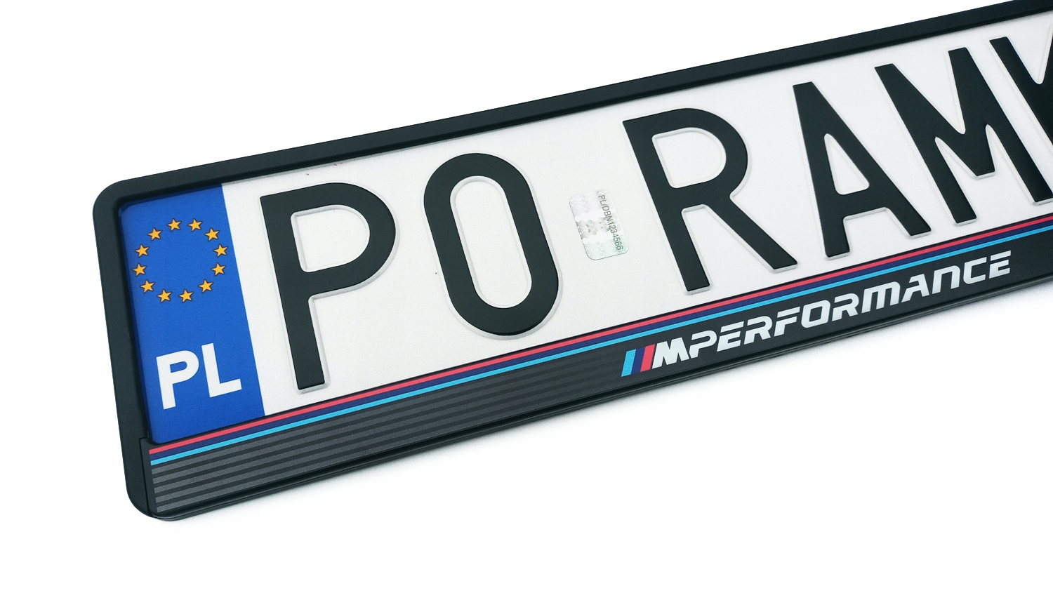 BMW M PERFORMANCE MPOWER MOTORSPORT E90 X5 X3 ramka do tablic pod tablice EAN (GTIN) 5906124212808