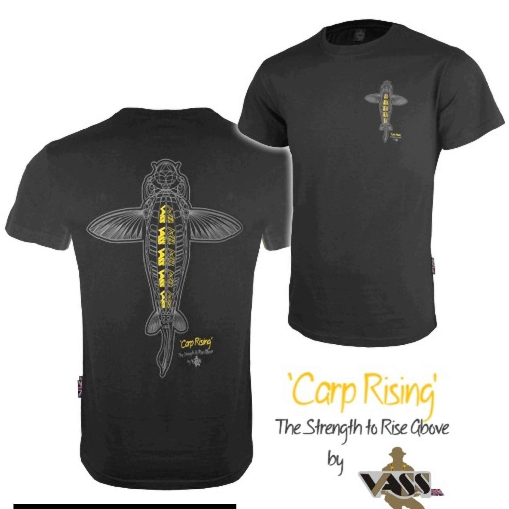 Tričko Vass V1859 Carp Rising T Shirt Black XXL