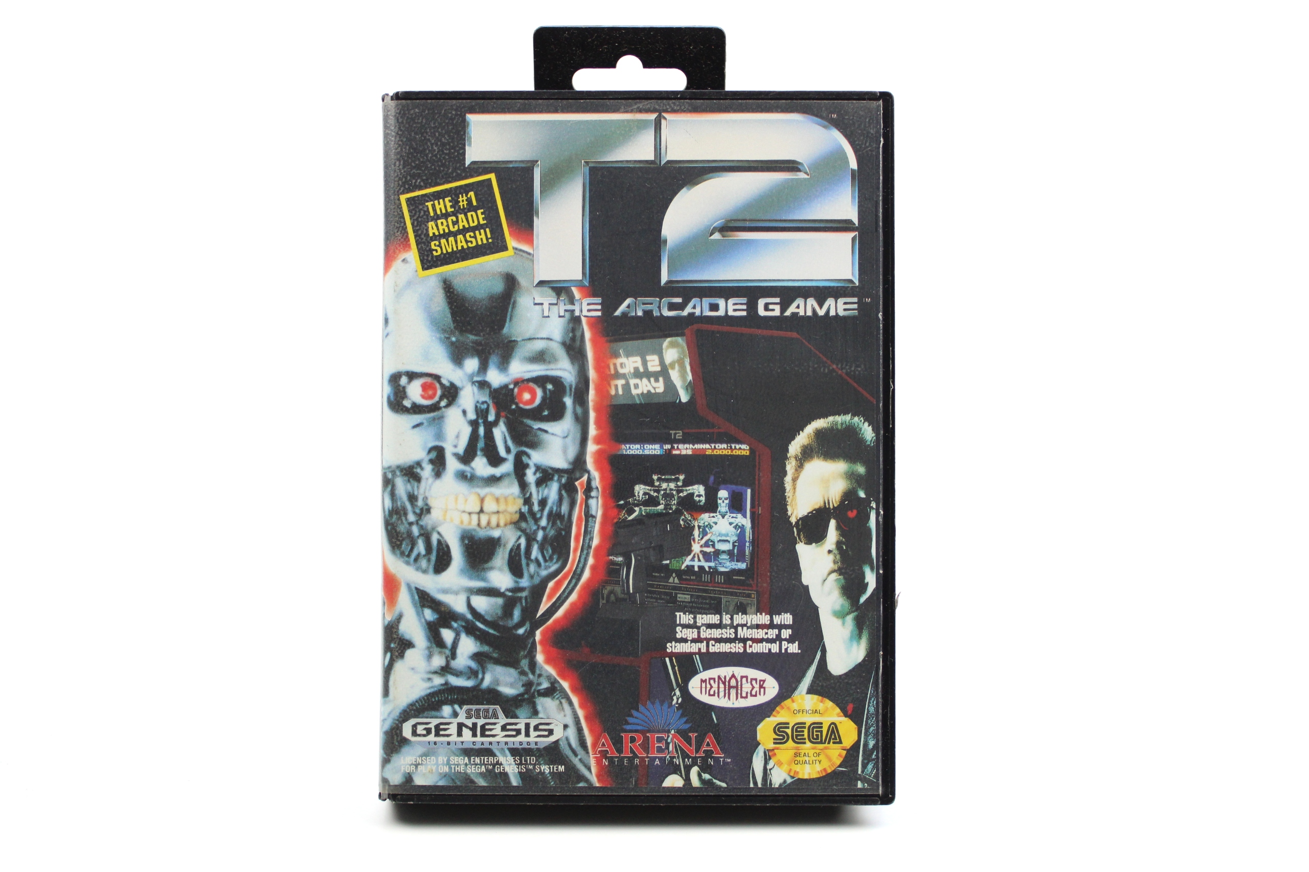 Terminator 2 T2 The Arcade Game Sega Megadrive pudełkowa