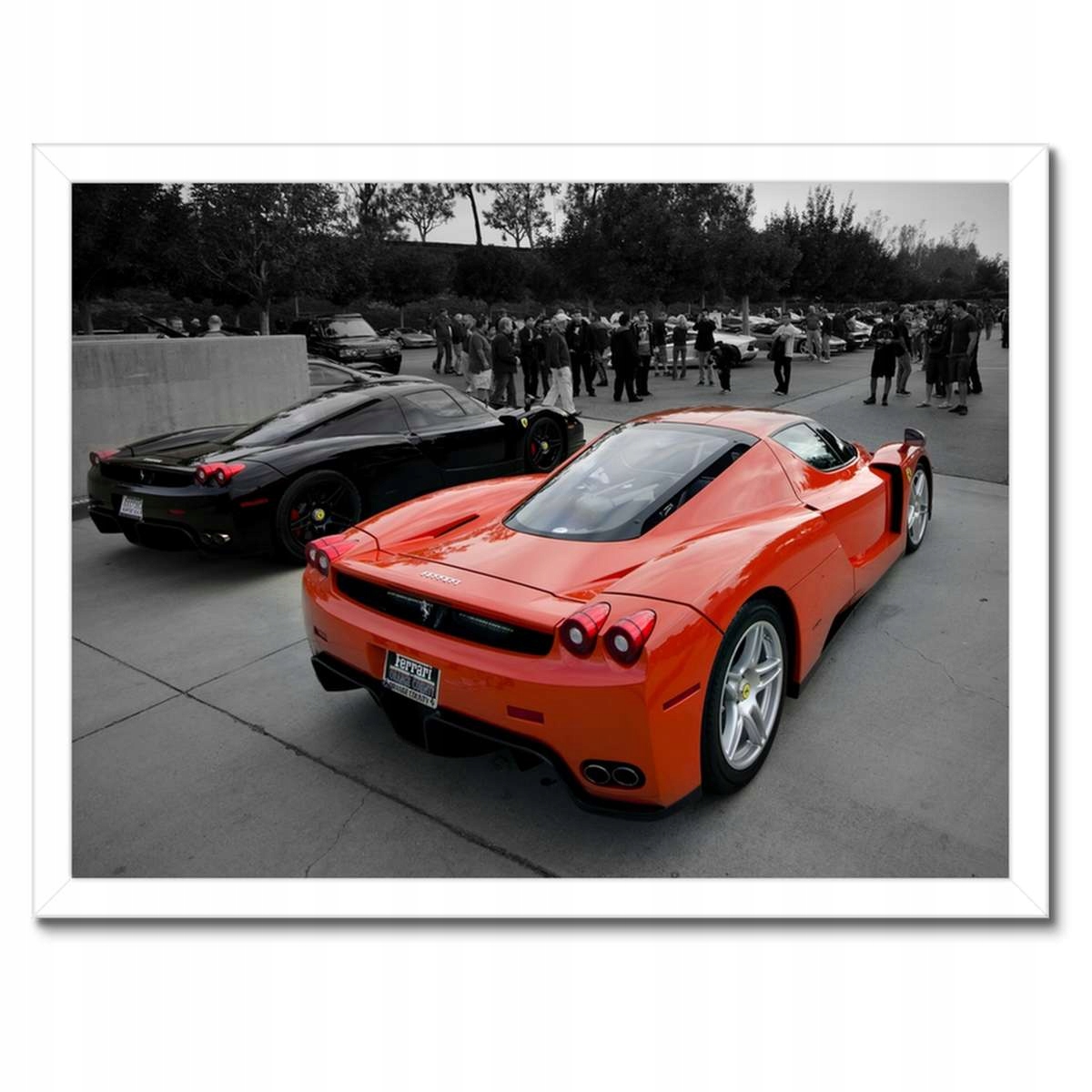 Plakáty v rámu 40x30 Ferrari zezadu