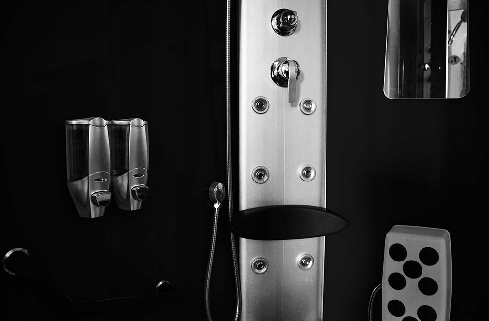 KABINA PRYSZNICOWA Z HYDROMASAŻEM ASYMETRYCZNA 120X85X215CM - MAZUR Grubość szkła/szyby 5 mm