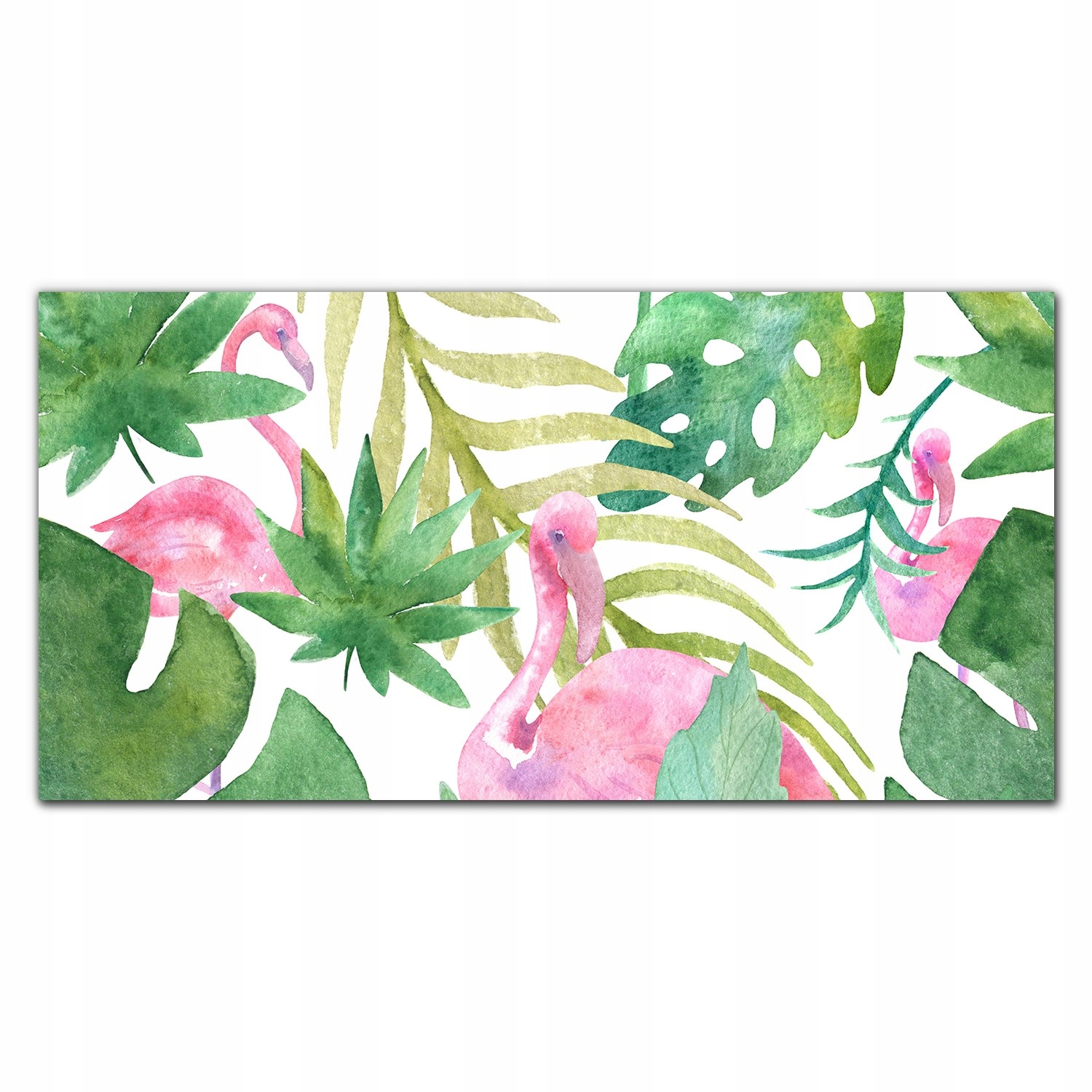 

Fotoobraz akryl na ścianę 120x60 Liście flamingi