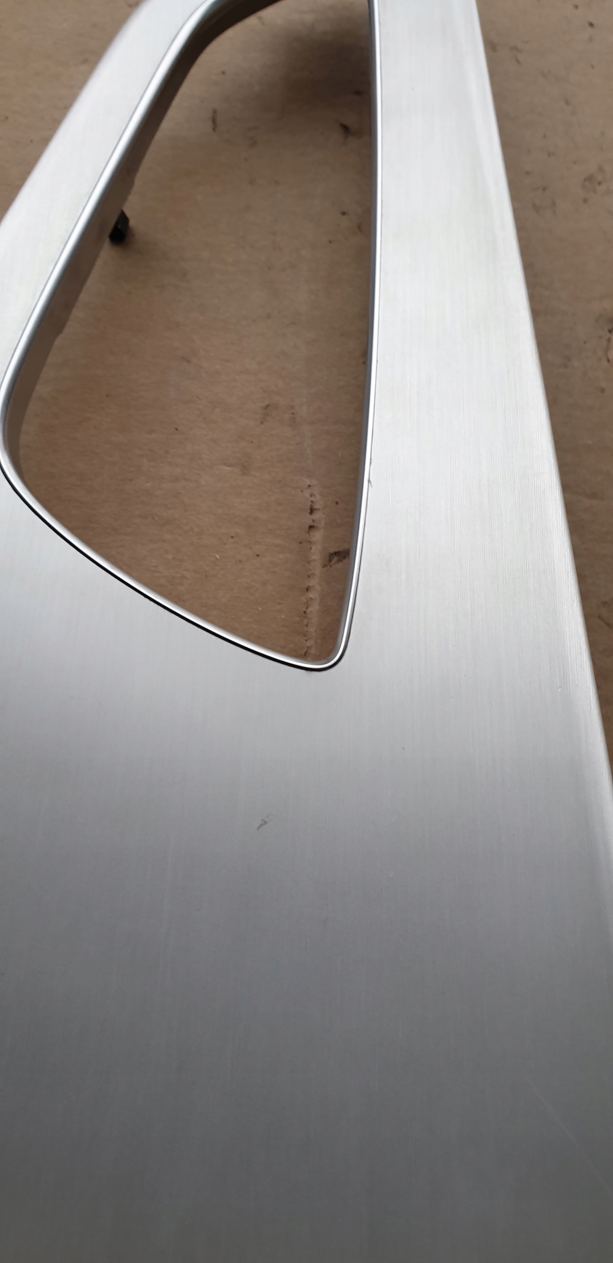 DEKOR moulding door left front AUDI A7 4G aluminium