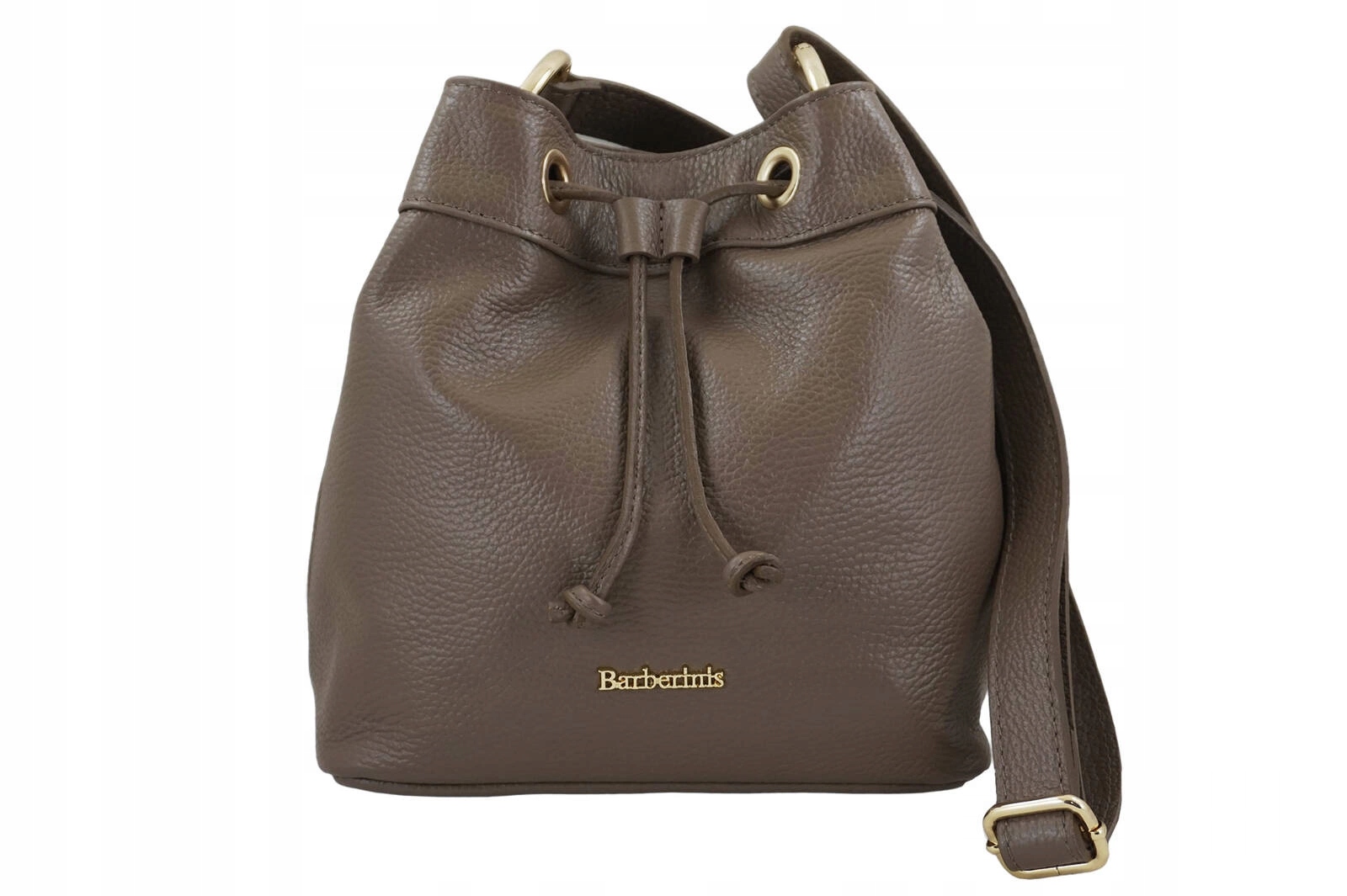 Módní dámská kožená kabelka mini vak Béžová tmavá