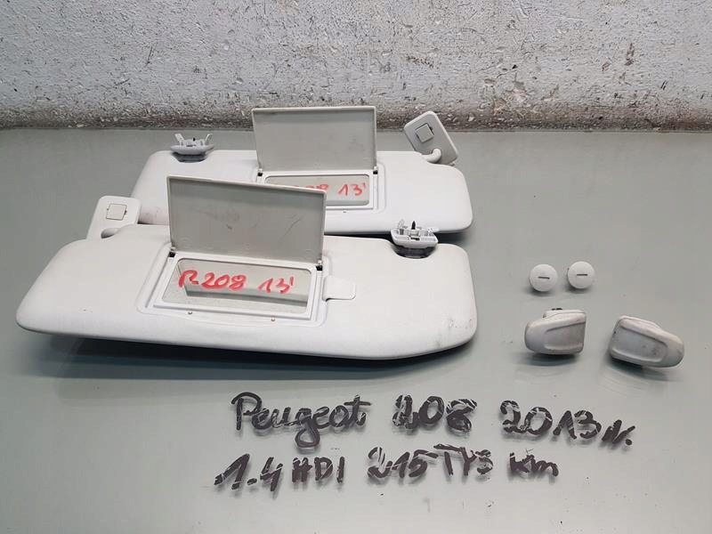 ПОДСОЛНЕЧНИК ЩИТОК ЛЕВЫЙ ПРАВЫЙ PEUGEOT 208 И