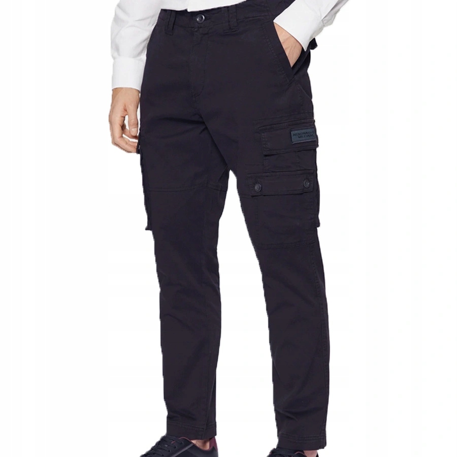 Kalhoty Aeronautica Militare 242PA1632CT3399 Tmavě modré