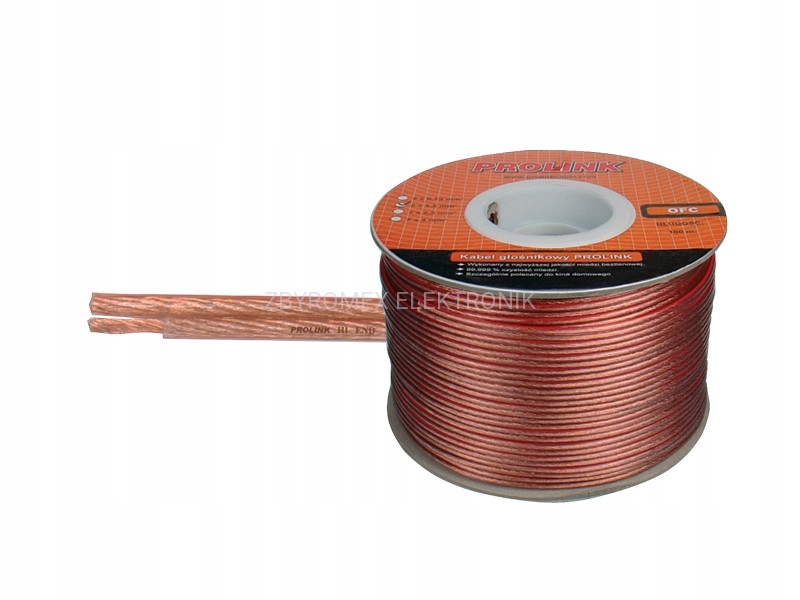 

Przewód głośnikowy Prolink Cav 1002 Ofc 2x2,5mm