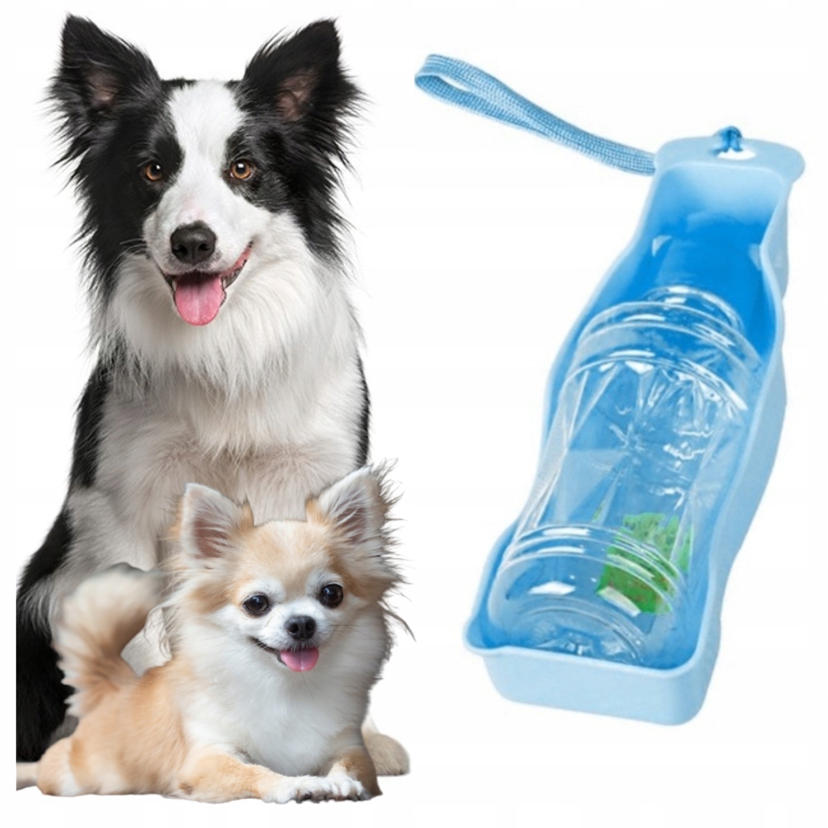 

Bidon Turystyczna Butelka z Miską dla psa L 450ml