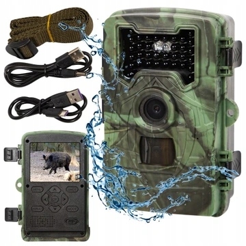 Lesní Fotopast Myslivecká Vodotěsná IP66 Ir Diody 940NM 1080p